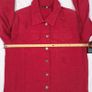 Boohoo Red Distressed Ripped Long Sleeve Denim Jacket 10UK/38EU Image 10