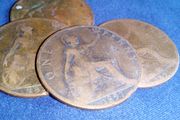 1897 Victoria Pennies.