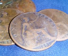 1897 Victoria Pennies.