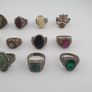 Bohemian Antique Jewellery Bundle 15 Mixed Brass Statement Rings Image 5