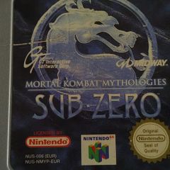 N64 Nintendo N64 Mortal Kombat Mythologies SUB-ZERO Game