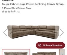 Reclining Corner Sofa + Matching Electric Recliner Chair