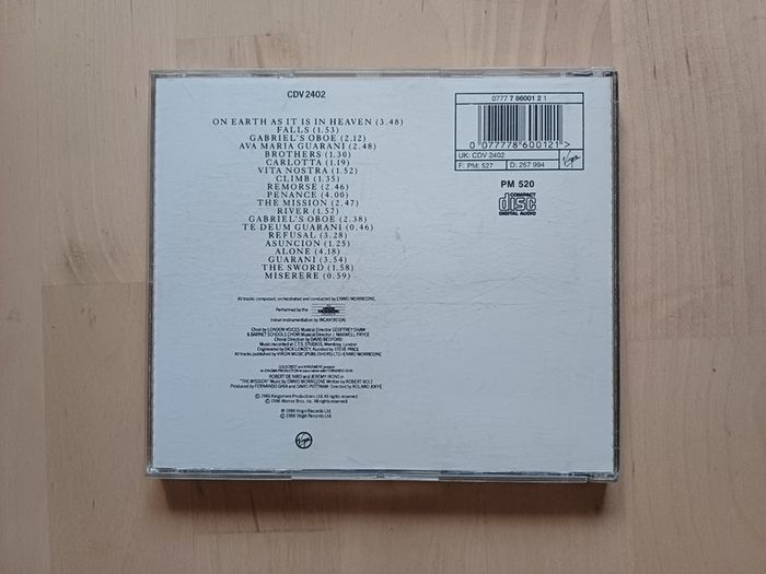 The Mission by Ennio Morricone Film Soundtrack CD