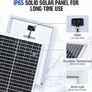 25W 12V Monocrystalline Solar Panel Kit with Solar Charge Controller: 25W Solar Panel + SAE Connection Cable +10A Controller for Boat RV 12V Deep Cycle Battery Chicken Coop Gate Opener Image 3