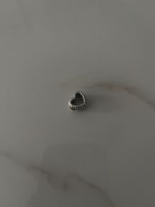 Pandora beaded open heart charm