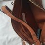 H&M Suede Cognac brown bag Image 7