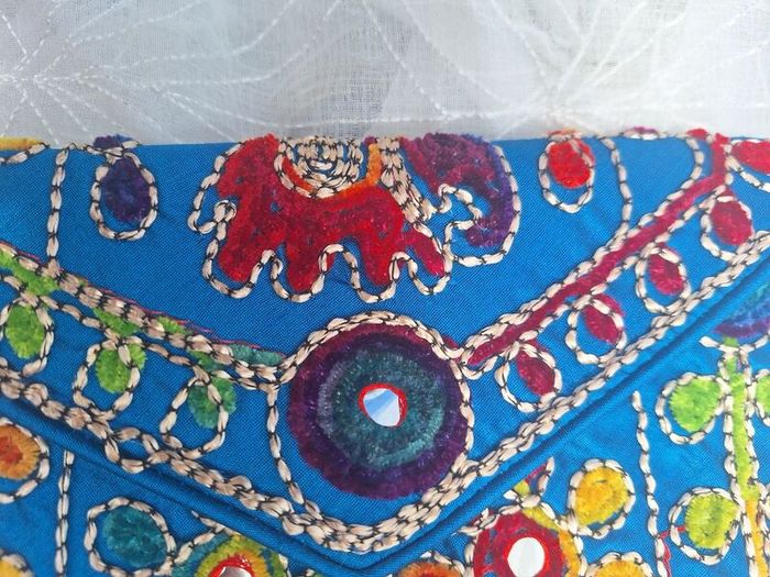 Sutliyan Handmade Blue Canvas Sling Bag