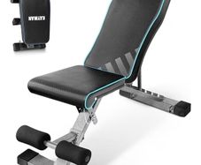 6 Back, 4 Seat, 3 Leg Levels, Workout EPE Foam Gym, PU -108x33x42-112cm, Foldable Fitness Bench for Home Gym, Compact Press, Exercises