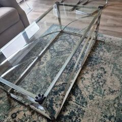 Glass coffee table