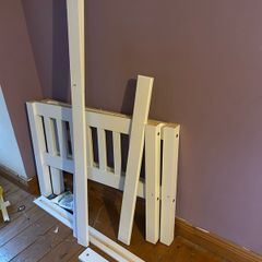 white single bed