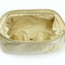 Cream Luxury Velvet Cosmetics Bag Image 2