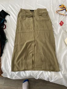 Next khaki long skirt summer new no tags
