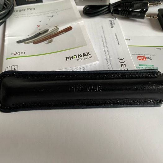 Phonak Roger Pen 1.1 Wireless Listening Device  with Dock, Charger & Cables