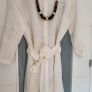 ZARA cream cotton/linen mix shirt dress Sz XXL(Fit 10-12UK) Image 4