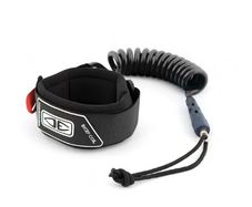 Ocean and Earth Bodyboard Moulded Coiled Bicep Leash Black