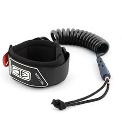 Ocean and Earth Bodyboard Moulded Coiled Bicep Leash Black