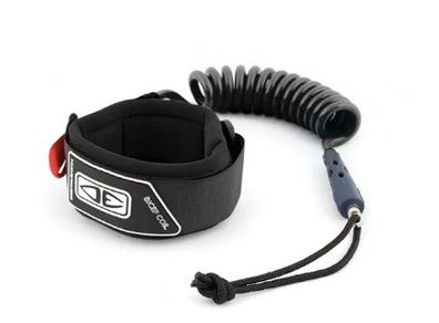 Ocean and Earth Bodyboard Moulded Coiled Bicep Leash Black