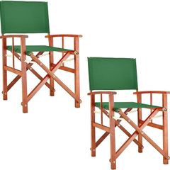 2 x Garden Chair Cannes FSC  Certified Eucalyptus Wood Foldable