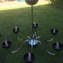 Two chandeliers for sale. Both in good condition. One of the cups is damaged (see photos for better description) not noticeable when hung. Everything else in good condition Image 2