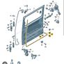 VW transporter genuine left sliding door seal for Volkswagen Transporter (T5 and T6) 2003 and 2020 Image 3