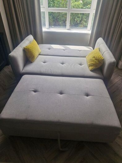 Light Grey Fabric Sofa