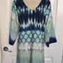 New with Tags J'Aime Lavie Paris Shift Aqua Dress size 14 Image 4