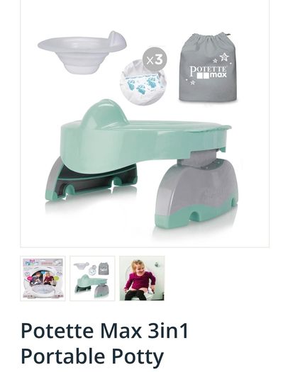 Portable Potty & Training Seat plus a Pack of Disposal Liners