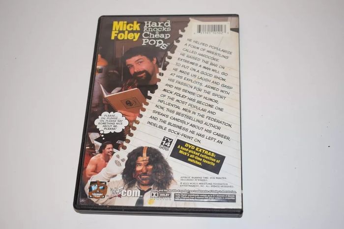 WWF RARE DVD Mick Foley 'hard knocks an cheap pops'