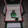 Men's Submariner Style Diver Watch - Green Dial & Bezel - Boxed Image 2