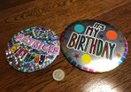 Large birthday badge x2