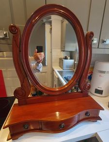 Mahogany dressing table mirror