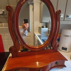 Mahogany dressing table mirror