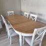 Extendable Solid Beech Dining Table & 6 Chairs Image 3