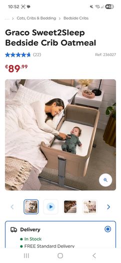 Baby cosleeper sidecot - great condition