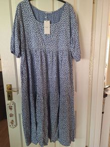 Dress/Delta Dress (Blue Floral) The Casual Company .. Price Drop