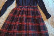 name it navy and check dress