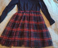 name it navy and check dress