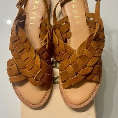 NEW: Tan Suede Sandals ( Size 6)