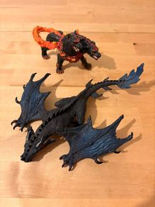 Schleich Fantasy Dragon and Fire Creature Bundle EXCELLENT Condition