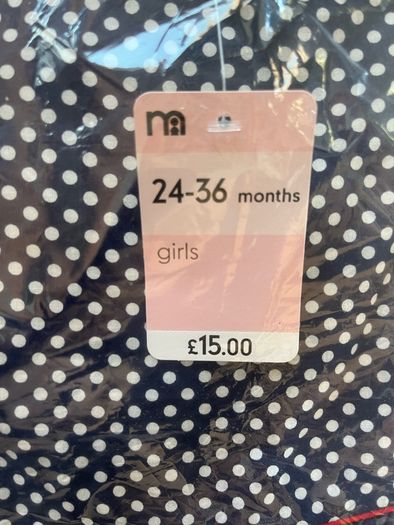 Mothercare Dress BNWT age 2-3