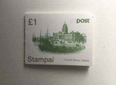 Irish stamps, definitive booklet, architectural series