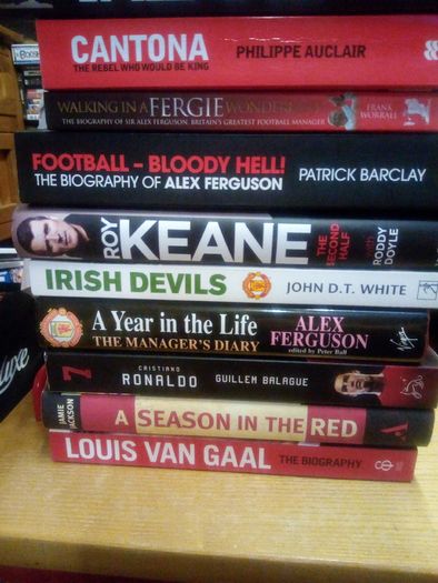 Football, Rugby, GAA, UFC + Sports books/DVD'S- Alex Ferguson/Roy Keane/John Giles/Christiano Ronaldo/Brian O'Driscoll/Ronan O'Gara