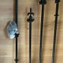 Curtain Poles (3) Metal Black Image 4