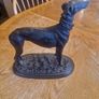 2 Bronze Greyhound Sculptures Image 4