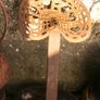 Antique PIERCE Cast Iron Tractor Seat Image 4