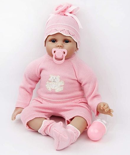 Realistic Reborn Dolls Baby Girl 22inch 55cm Soft Vinyl Silicone Real Life Baby Dolls Looking Newborn Reborn Dolls Toddler Baby Girl Toy Best Xmas Gift (FREE POSTAGE)