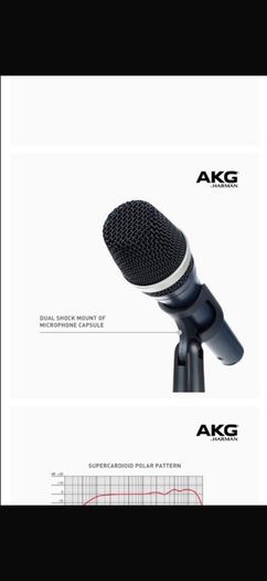 AKG D5 Dynamic Vocal Microphone & Mic Stand, Ohuhu Microphone Stand.