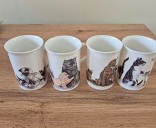 Roy Kirkham Love for cats mugs set of 4