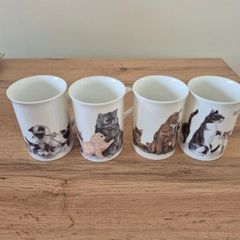 Roy Kirkham Love for cats mugs set of 4