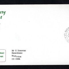 1980 Ireland Irish Art (Gold Painting No 57) Patrick Scott Commemorative Stamp Illustrated The Irish Times First Day Cover (FDC).